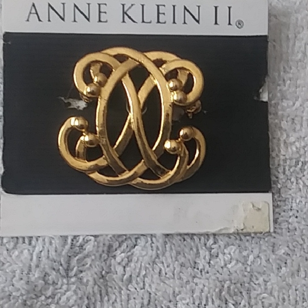 Anne Klein Gold Hair Brooch